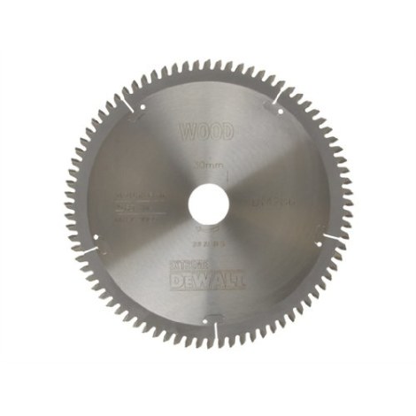 Pjovimo diskas medienai DeWalt; 216x2,6x30,0 mm; Z80; -5° 