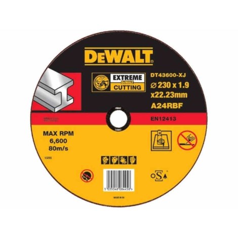 Abrazyvinis pjovimo diskas DeWalt DT43600-XJ; 230x1,6 mm
