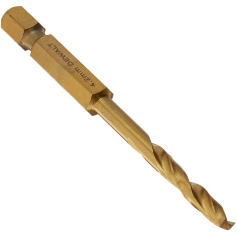 Grąžtas metalui DeWalt Impact Titanium; 4,2x31/71 mm 