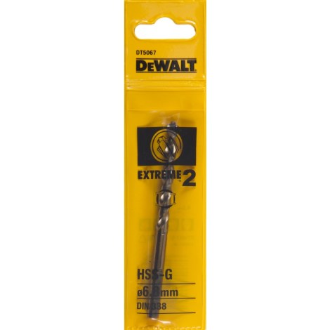 Grąžtas metalui DeWalt HSS-G, DIN 338; 6,8x109 mm 