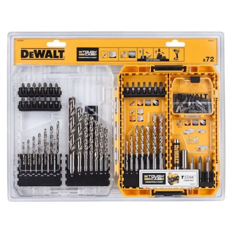 Grąžtų ir sukimo antgalių komplektas DeWalt DT70761-QZ; 72 vnt.