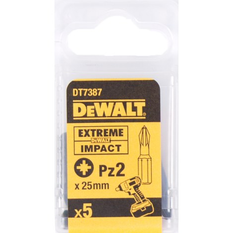 Sukimo antgalis DeWalt; PZ2; 5 vnt.