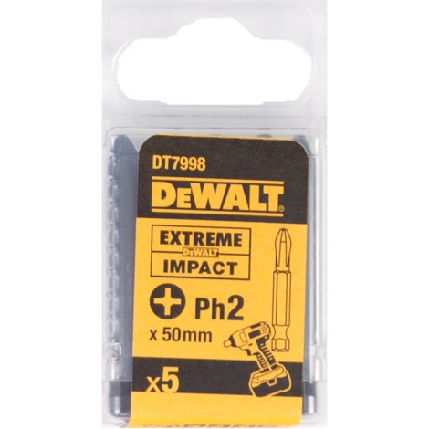 Sukimo antgalis DeWalt; PH2; 5 vnt.