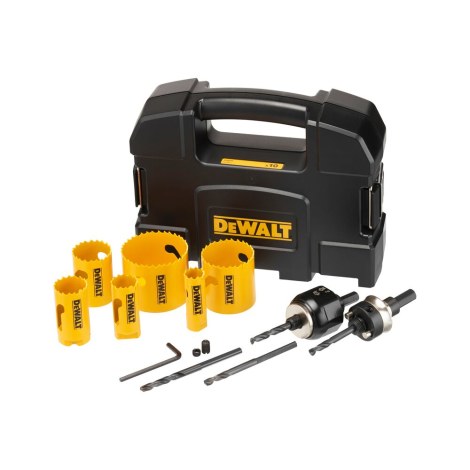 Gręžimo karūnų rinkinys DeWalt DT90358-QZ; 20-64 mm; 10 vnt.
