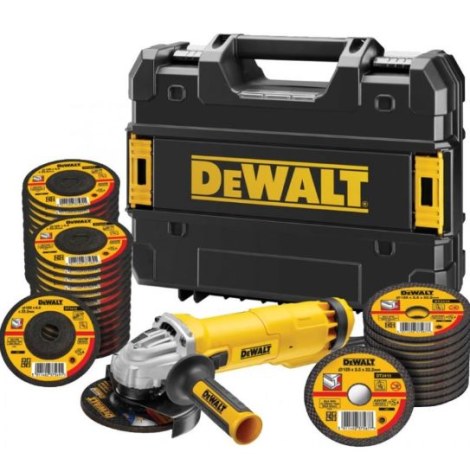 Kampinis šlifuoklis DeWalt DWE4237KT-QS; 125 mm; 1400 W + priedai