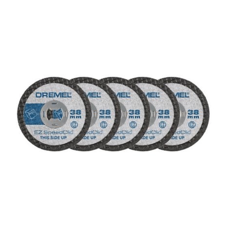 SpeedClic plastmasės pjovimo diskų pakuotė Dremel SC476, 38,0 mm; 5 vnt.