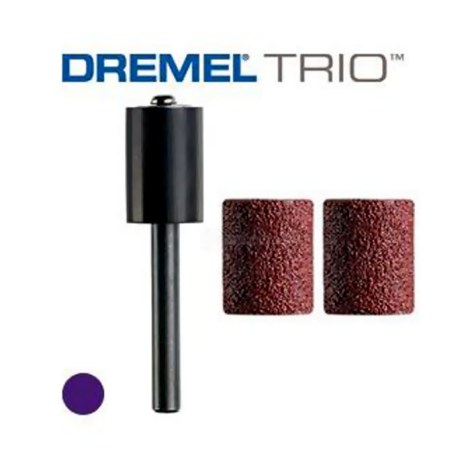 Šlifavimo kotelis Dremel TR407 + 2 šlifavimo juostos (P60), tinka tik Dremel Trio įrankiui