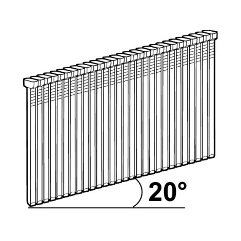 Vinys Essve D16; 1,6×35 mm; 20°; 4400 vnt.; blizgaus cinkavimo