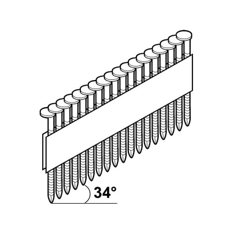 Vinys Essve; 2,8x75 mm; 34°; 1300 vnt. (pažeista pakuotė)