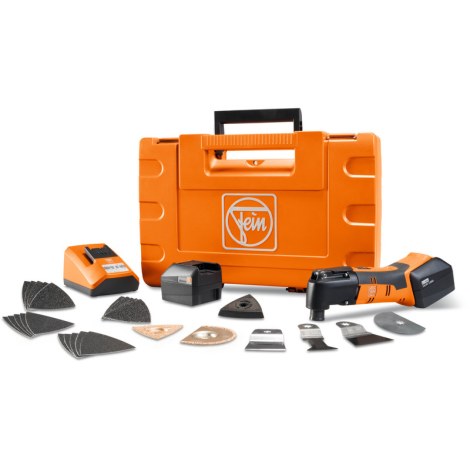 Akum. daugiafunkcinis įrankis Fein  MultiMaster AFMM; 14,4 V; 2x4,0 Ah akum.