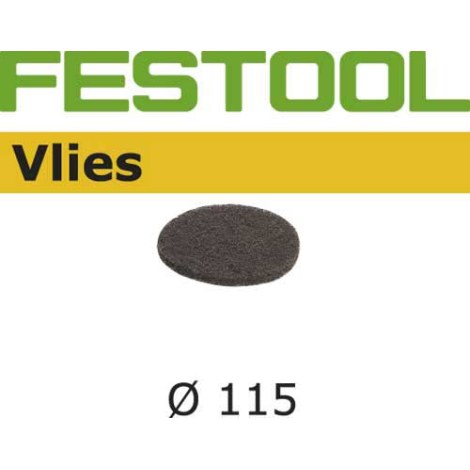 Šlif. popierius rotaciniam šlifuokliui Vlies; 115 mm; A180; 10 vnt.
