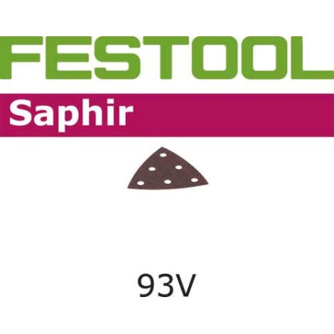 Šlif. popierius delta šlifuokliui Saphir; 93 V; P100; 50 vnt.