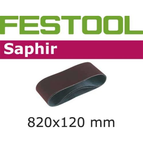 Šlif. juosta šlifavimo moduliui Saphir; 120x820 mm; P180; 10 vnt.