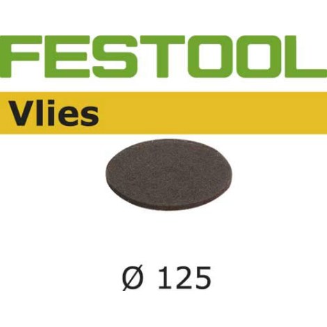 Šlif. popierius eksc. šlifuokliui Vlies; 125 mm; A120; 5 vnt.
