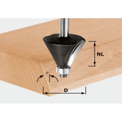 Nuožulnų freza Festool 11,5/53 mm su guoliu