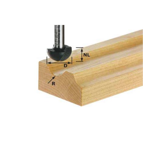 Įsprūdų kraštų freza Festool 9/15/68 mm su guoliu