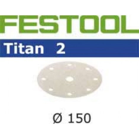 Šlif. popierius eksc. šlifuokliui Titan 2; 150 mm; P320; 100 vnt.