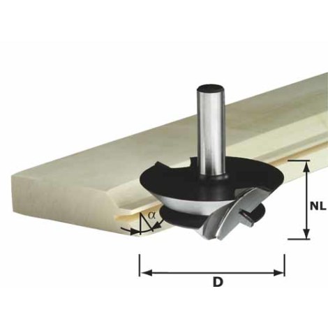 Kampinių klijuojamų profilių freza Festool 27/67 mm 