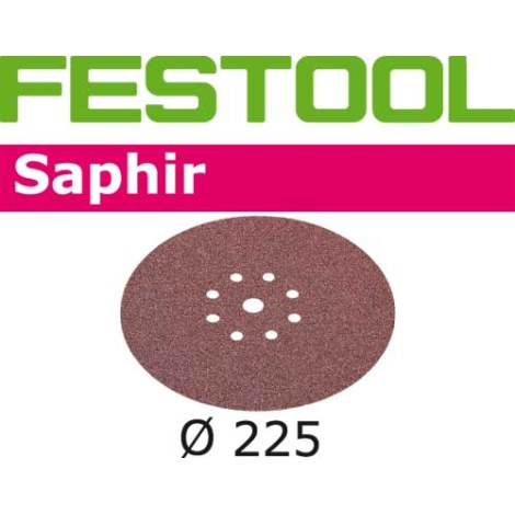 Šlif. popierius eksc. šlifuokliui Saphir; 225 mm; P36; 25 vnt.