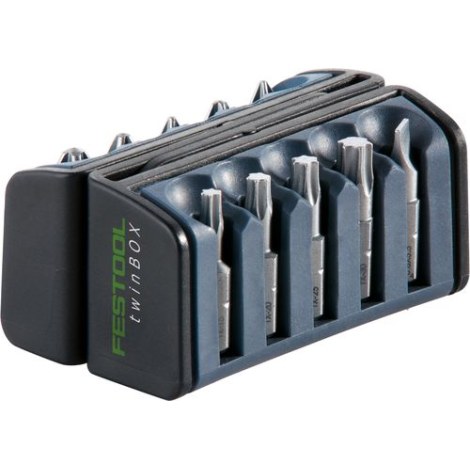 Sukimo antgalių komplektas Festool twinBOX BB-MIX; 10 vnt.