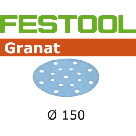 Šlif. popierius eksc. šlifuokliui Granat; 150 mm; P220; 100 vnt.