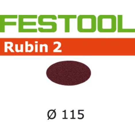 Šlif. popierius rotaciniam šlifuokliui Rubin2; 115 mm; P100; 50 vnt.