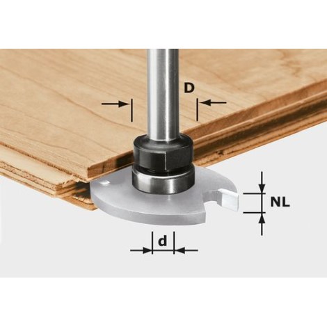 Frezos velenas Festool S8 1,5-5 KL16