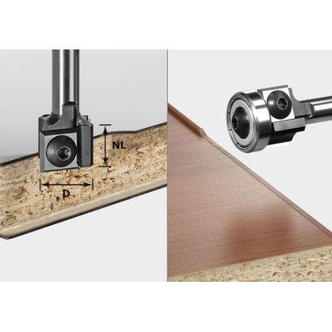 Briaunų freza Festool GW 12/52 mm su guoliu