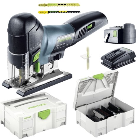 Siaurapjūklis Festool PSC 420 EB Li 18-Set; 18 V; 1x5,2 Ah akum.