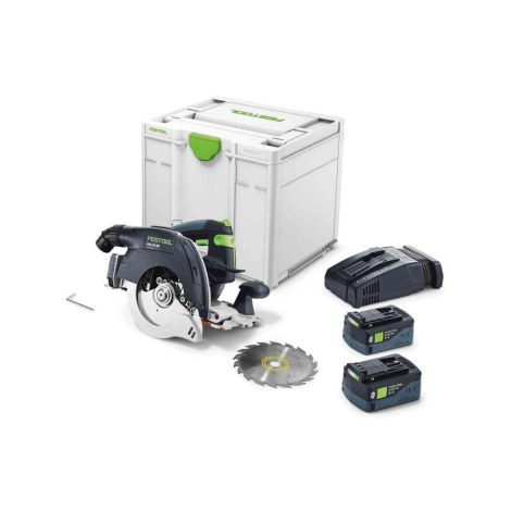Akumuliatorinis diskinis pjūklas Festool HKC 55 5,2 EBI-Plus-SCA; 18 V; 2x5,2 Ah akum.