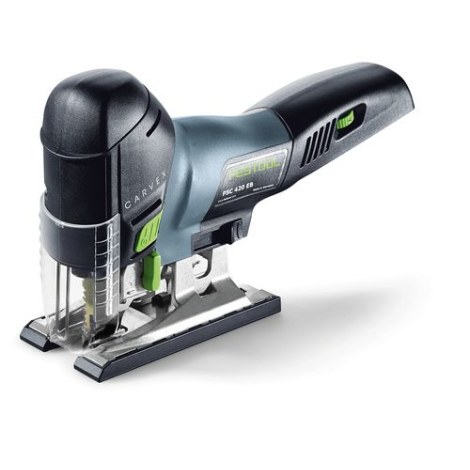 Akumuliatorinis siaurapjūklis Festool PSC 420 EB-Basic CARVEX; 18 V (be akumuliatoriaus ir pakrovėjo)