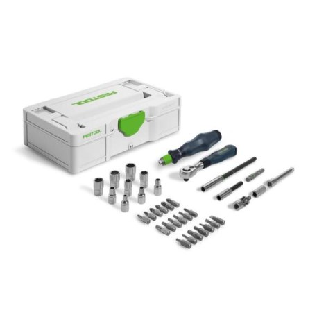 Įrankių komplektas Festool SYS3 S 76-1/4''-CE RA; 37 vnt.