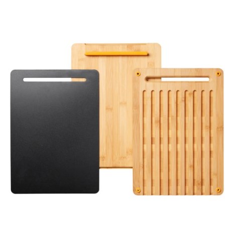 3 dalių pjaustymo lentelė Fiskars Functional Form Bamboo