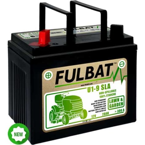 Akumuliatorius vejos traktoriams Fulbat U1-9 SLA; 12 V; 28 Ah tinka Husqvarna, Partner, McCulloch