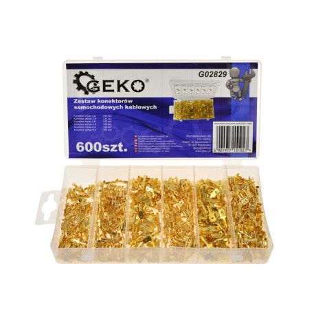 Jungčių komplektas Geko U02829; 600 vnt.
