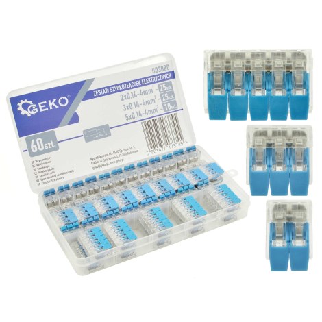 Rinkinys Geko U03080; 60 vnt.