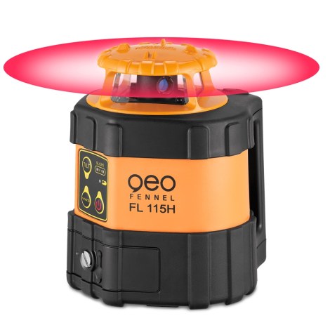 Rotacinis lazerinis nivelyras Geo-Fennel FL 115H; imtuvas FR 80-MM
