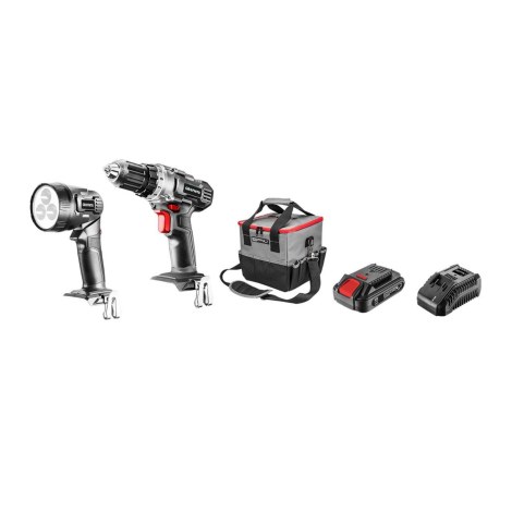 Suktuvas-gręžtuvas Graphite 58G016; 18 V; 1x2,0 Ah akum. + priedai