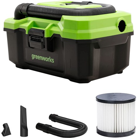 Sauso-drėgno valymo siurblys Greenworks G24WDVK4; 24 V; 1x4,0 Ah akum.