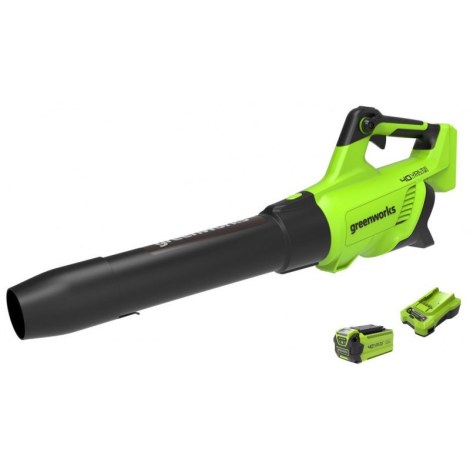 Akumuliatorinis lapų pūstuvas Greenworks G40ABK2II; 40 V; 1x2,0 Ah akum.