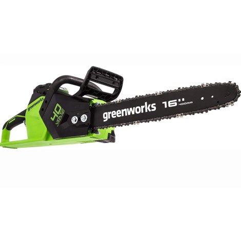 Grandininis pjūklas Greenworks GD40CS18; 40 V; 40 cm juosta (be akumuliatoriaus ir pakrovėjo)