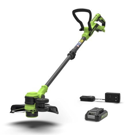 Žoliapjovė - trimeris Greenworks ST24B218-01; 24 V; 1x2,0 Ah akum.