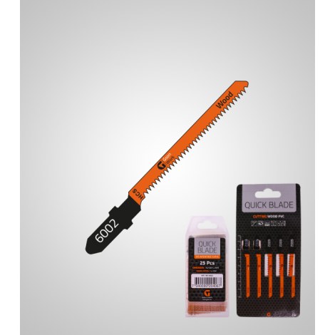 Pjūkleliai siaurapjūkliui GSON QUICKBLADE Splinterfree Curve; 76x50x1,3 mm; 5 vnt.