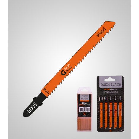 Pjūkleliai siaurapjūkliui GSON QUICKBLADE Regular; 100x75x1,3 mm; 5 vnt.