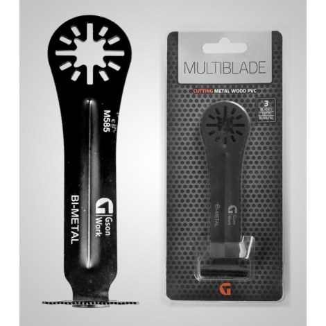 Įpjaunamasis pjūklelis GSON M585 Multiblade Angle Bi-Metal; 32x75 mm; 3 vnt.
