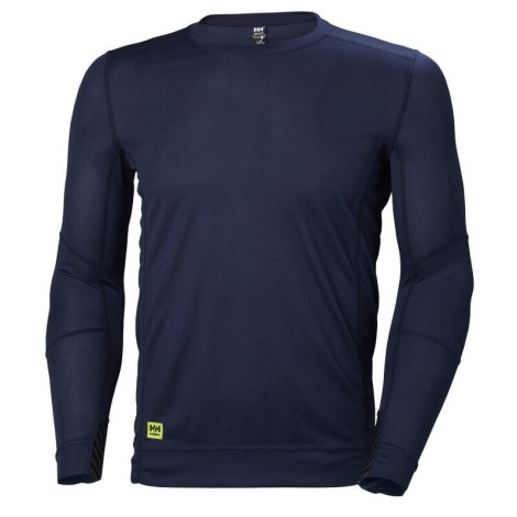 Apatiniai marškinėliai Helly Hansen Lifa Crewneck; M; tamsiai mėlyni