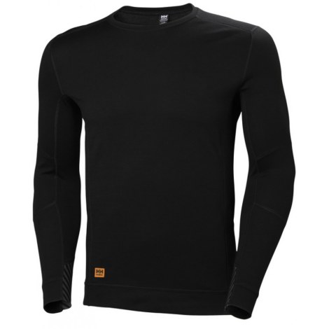 Apatiniai marškinėliai Helly Hansen Lifa Max Crewneck; M; juodi
