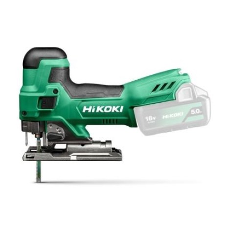 Akumuliatorinis siaurapjūklis Hikoki CJ18DBW2Z; 18 V (be akumuliatoriaus ir pakrovėjo)