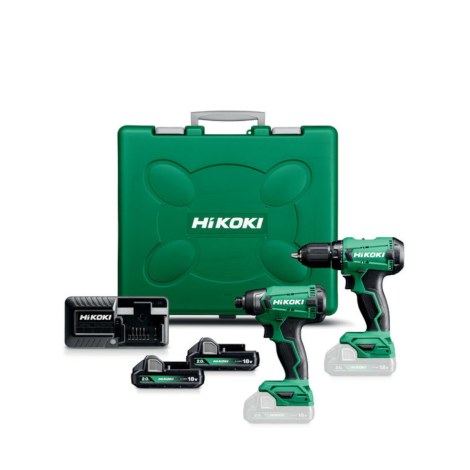 Įrankių rinkinys Hikoki KC18DAWAZ (DS18DA + WH18DA); 18 V; 2x2,0 Ah akum.