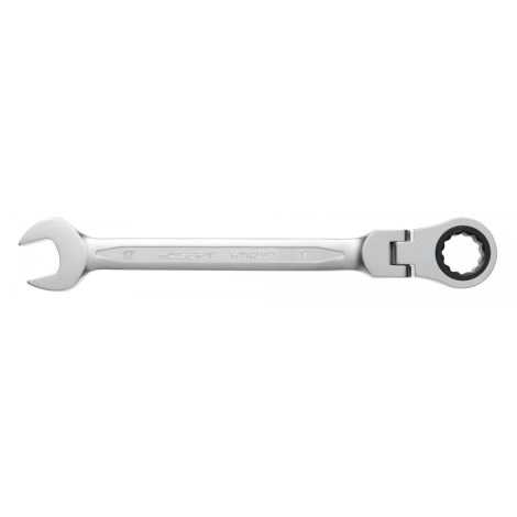 Kombinuotas raktas su terkšle Hogert HT1R059; 19 mm